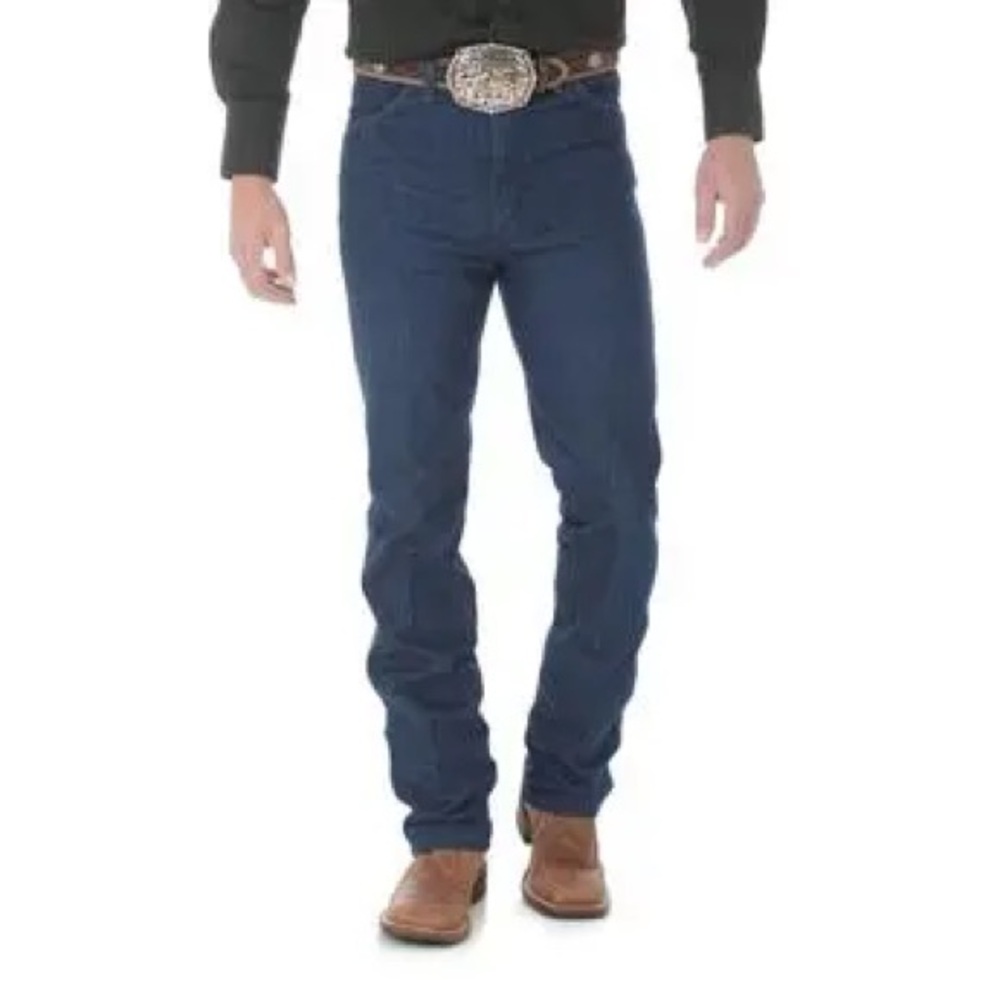 Wrangler Cowboy Cut Slim Fit Dark Blue Denim Jeans